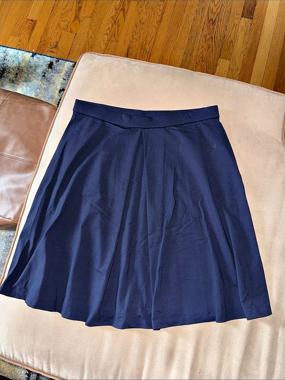 Adrienne Vittadini A-Line Skirt in Blue Size Medium Like New